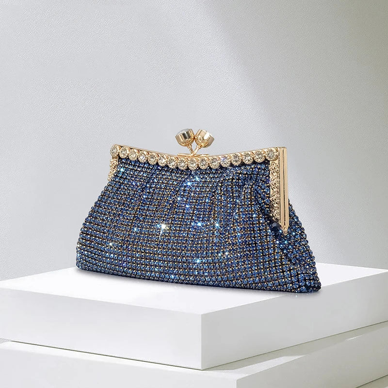 Rhinestone Diamond Evening Clutch by Snagg It Purses