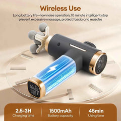 11 in 1 Fascia Massage Gun – 99 Level Deep Tissue Muscle Recovery Device