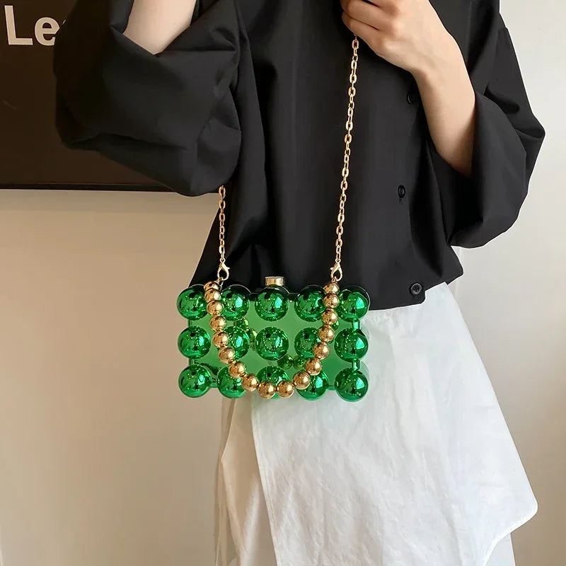 Mini Gold Chain Crossbody Bag by Snagg It Purses