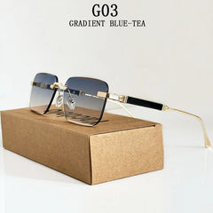 Rimless Square Sunglasses by Snagg A Shades