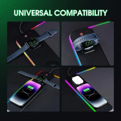 RGB Gaming Mouse Pad with Wireless Charging by Snagg A Mouse Pad