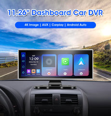 Dual Lens Car DVR with Wireless CarPlay by Snagg A Car DVR