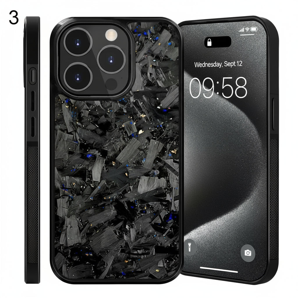 Magnetic Real Forged Carbon Case for iPhone 17 Series by Snagg A Phone Case