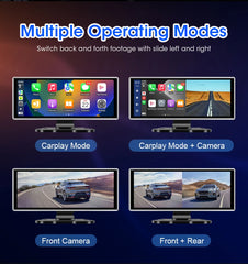 Dual Lens Car DVR with Wireless CarPlay by Snagg A Car DVR