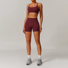 Women's 2/3-Piece Seamless Yoga Tracksuit | Gym Sports Bra & Leggings Fitness Set Sportswear