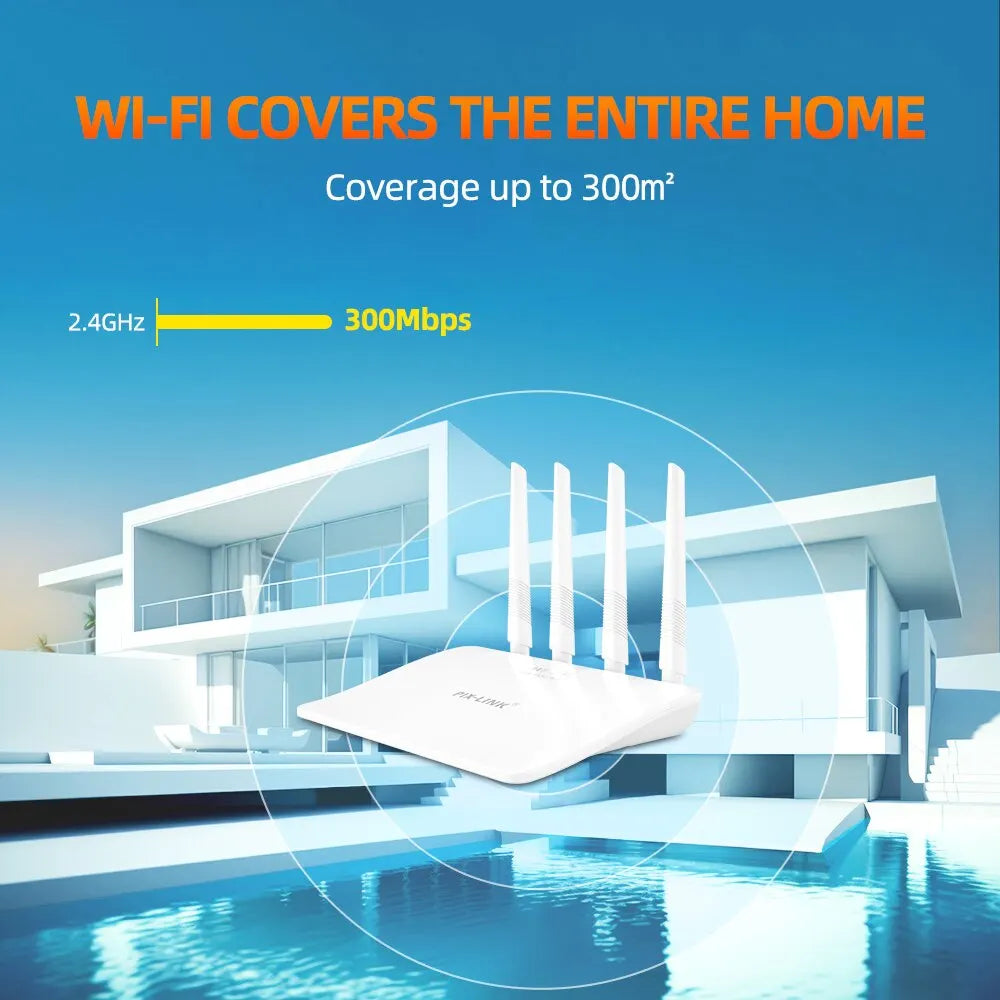300Mbps Wireless N Router WISP Repeater & AP Mode for Home or Office Use by Snagg A WiFi Booster