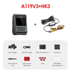2K Quad HD+ Buffered Parking Dash Cam | Super Night Vision & GPS Logger