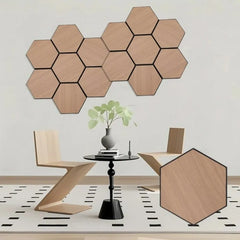 10 PCS Wood Grain Wall Stickers by SnaggIt