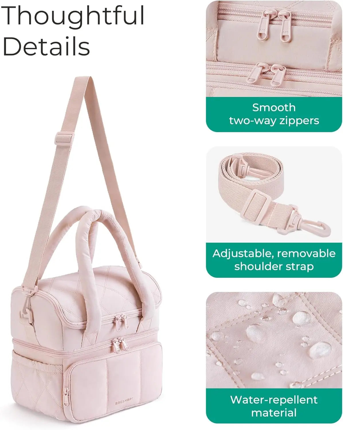 Double Deck Insulated Lunch Bag by Snagg A Lunch Bag