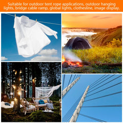 304 Stainless Steel Wire Rope Kit 15/30M | PVC Coated Heavy-Duty Cable for Garden Balcony Farm Fence Tent