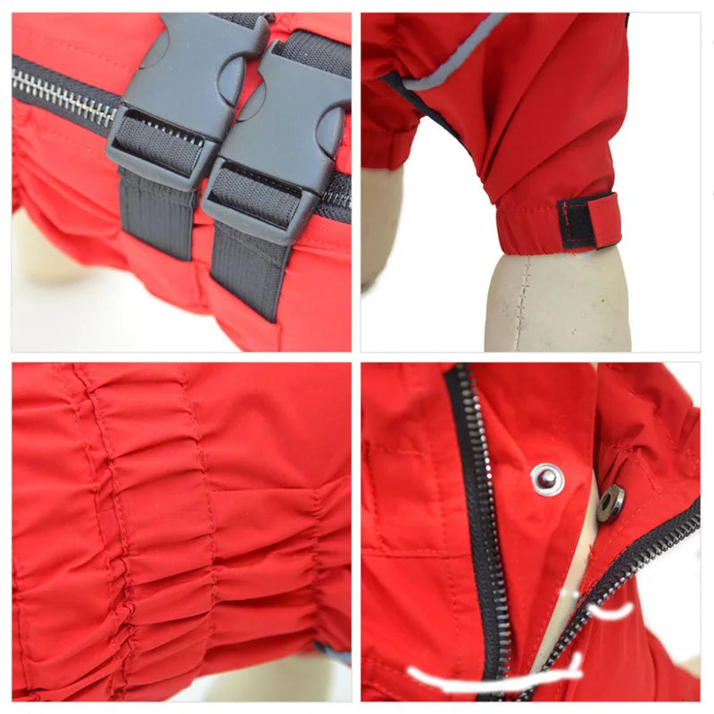 Waterproof 4-Leg Dog Raincoat Jumpsuit by Snagg A Raincoat