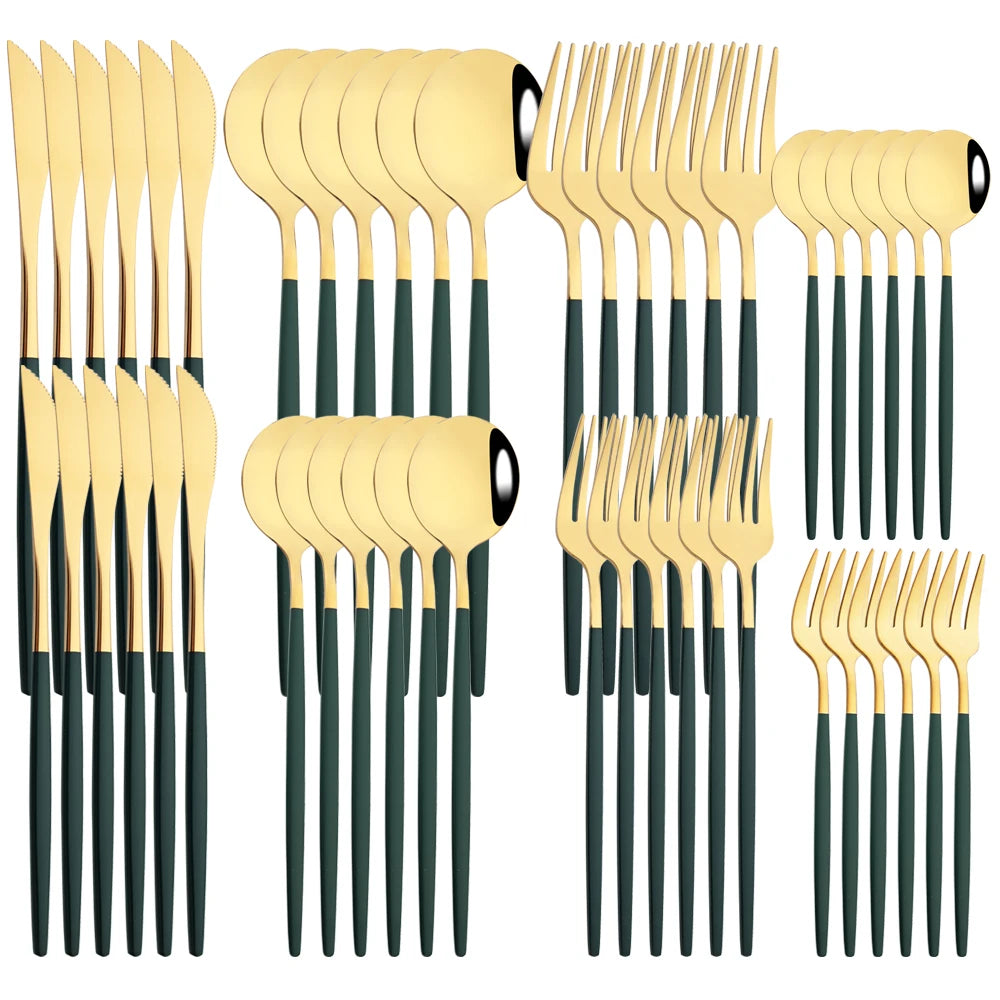 48pcs Stainless Steel Cutlery Set by Snagg A Dinnerware