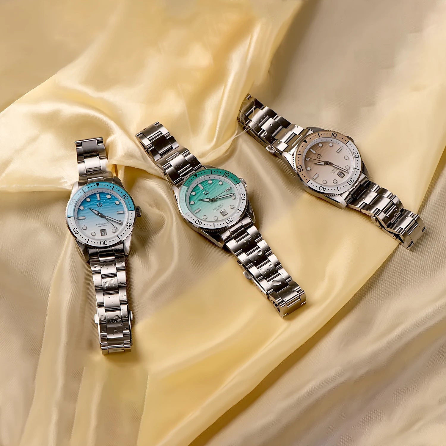 Ocean Blue Automatic Diver’s Watch – Sapphire Glass | 150M Water Resistance - Men’s Watches