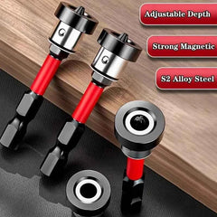 Magnetic Positioning Drywall Screwdriver Bits & Precision Plasterboard Locating Tool