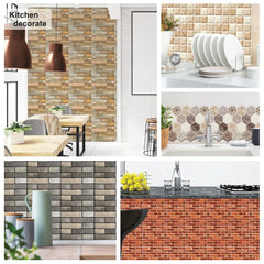 Imitation Brick & Cobblestone Wall Stickers by Snagg A Wall Sticker