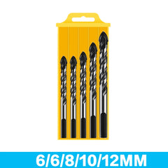3-12mm Multifunctional Triangle Glass Drill Bit Set