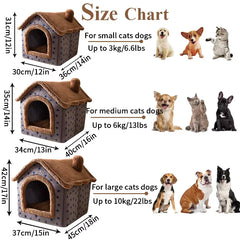 Foldable Indoor Dog & Cat House by Snagg A Pet House
