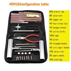 24/46/62pcs Car Tire Repair Kit by Snagg A Tire Repair Kit