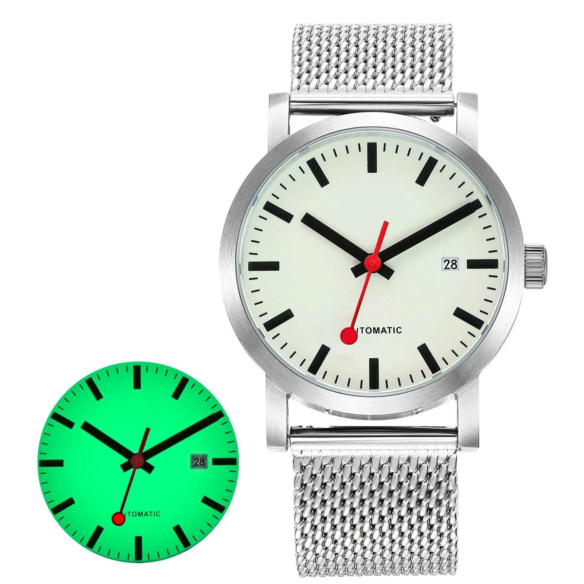 BERNY Automatic Railway Watch - SnaggIt