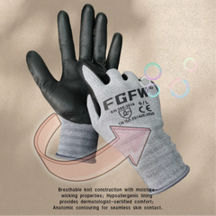 Nitrile Coated Work Gloves for Gardening/Workshop by Snagg A Gloves