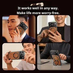 Natural Wooden Frameless MagSafe Case – iPhone 17 Pro & Pro Max