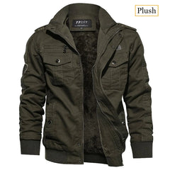 Men’s Tactical Jacket – Fleece-Lined, Windproof & Multi-Pocket Design by Snagg A Jacket