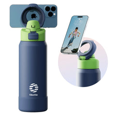 Magnetic Smart Thermos - 24H Insulation & Integrated Phone Mount