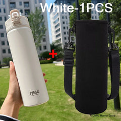 600ml/750ml High Performance Thermal Flask | Integrated Straw & All-Day Insulation
