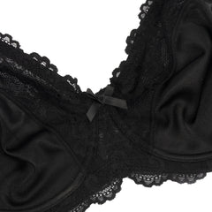 Floral Lace Minimizer Bra | Underwire Full Coverage Non-Padded T-Shirt Everyday