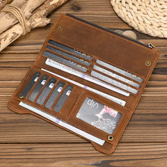 Genuine Leather Long Wallet by Snagg It Wallet