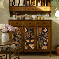 Vintage Boho Brown Floral Peel & Stick Wallpaper by Snagg A Wallpaper