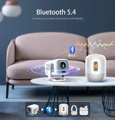 Portable 1080P HD Projector – WiFi 6 & Bluetooth 5.4 by Snagg A Projector