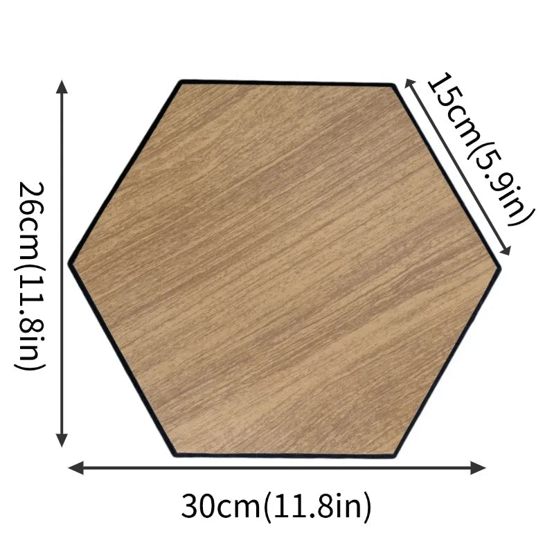 10 PCS Wood Grain Wall Stickers by SnaggIt