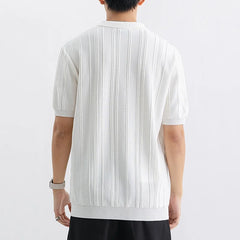 Vintage Knitted Polo | England Style Summer Business Casual