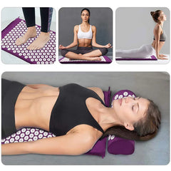 Acupressure Mat & Pillow Set | Muscle Tension & Stress Relief