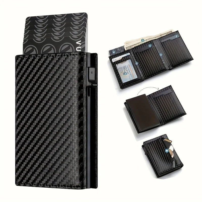 Men’s RFID Pop-Up Wallet with Zipper Coin Purse by Snagg It Wallet