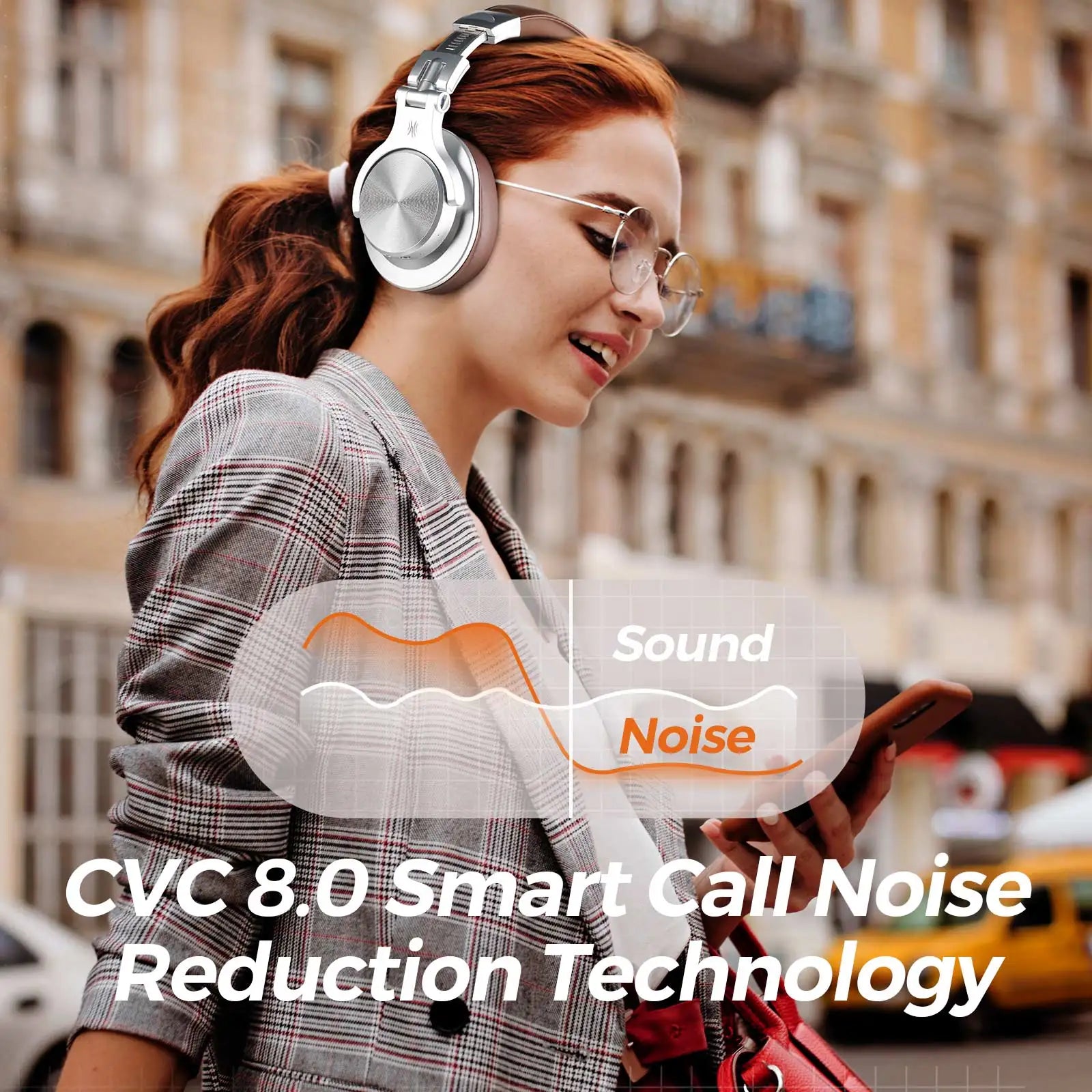 Bluetooth 5.2 Over-Ear Headphones | Hi-Res Audio DJ Studio Headset (72H Playtime) by Snagg A Headphone