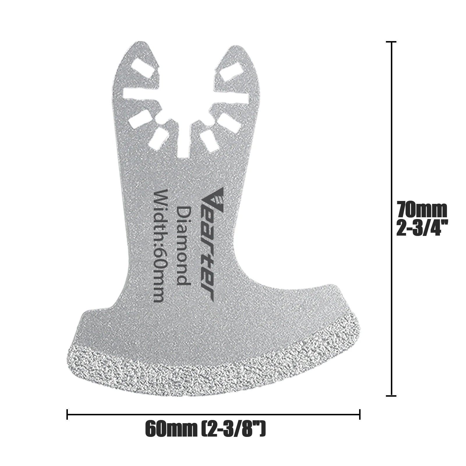 Diamond Oscillating Saw Blades 7pcs | Quick-Release Universal Multitool Triangle Blade for Tile Grout Ceramic