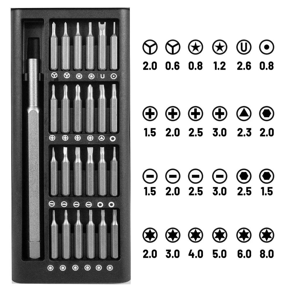 25/63-in-1 Magnetic Precision Screwdriver Kit - SnaggIt