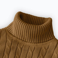 Men’s Essential Turtleneck Pullover | 2026 Winter High-Neck Knitted Sweater