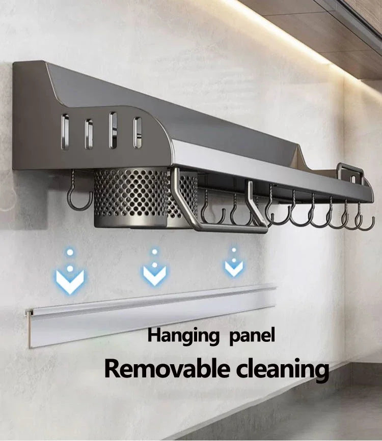 50cm Wall-Mounted Kitchen Storage Rack by Snagg A Rack