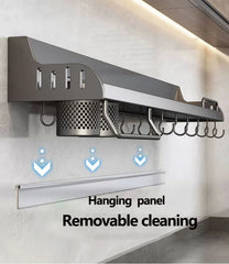 50cm Wall-Mounted Kitchen Storage Rack by Snagg A Rack