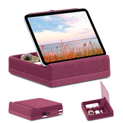 Tablet Pillow Stand with Storage by Snagg A Tablet Holder