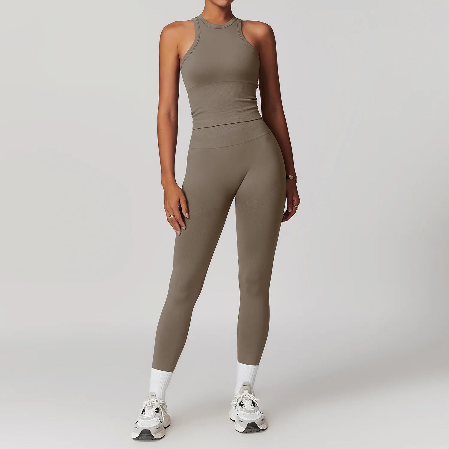 Women's 2/3/4-Piece Seamless Yoga Set | Long Sleeve Tracksuit Sports Bra Gym Leggings Activewear