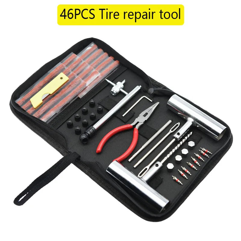 24/46/62pcs Car Tire Repair Kit by Snagg A Tire Repair Kit