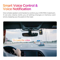 Ultra Compact 2K Quad HD Dash Cam | Sony STARVIS 2 Night Vision & Smart Voice Control