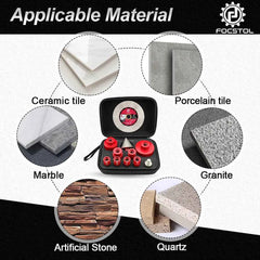 Diamond Drill Bit 11pcs Set | Ceramic Porcelain Tile Granite Marble Chamfer Milling Bit Hole Saw CE