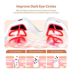 3D EMS Eye Massager Glasses – Red Light Anti Fatigue Eye Care Device
