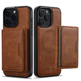 2 in 1 Detachable Magnetic Leather Case – for iPhone 15 Series - Phone Cases & Covers