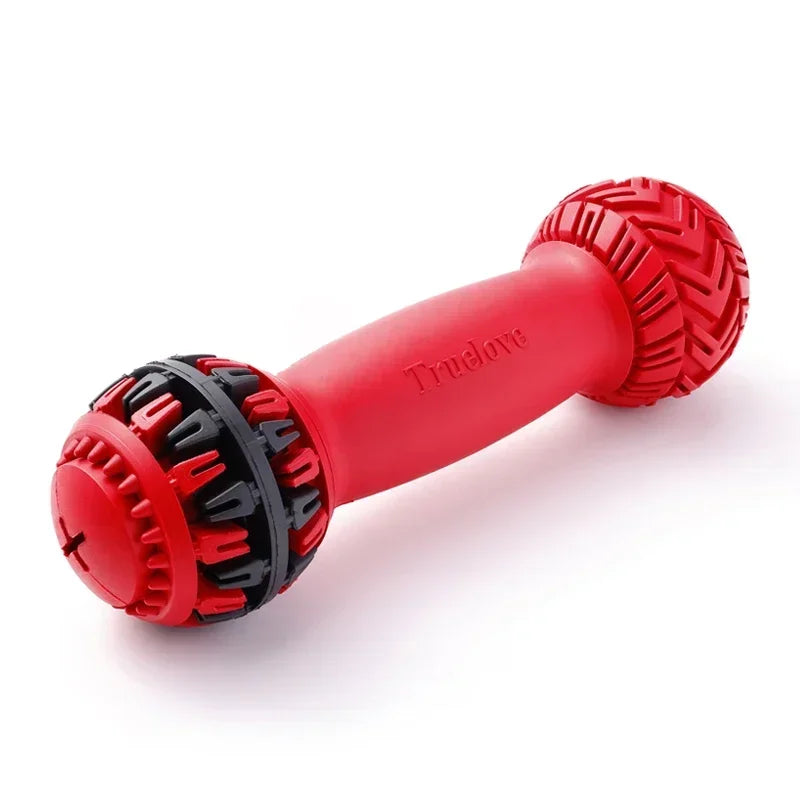 Dumbbell Treat Dispenser Play Toy by Snagg A Chew Toy